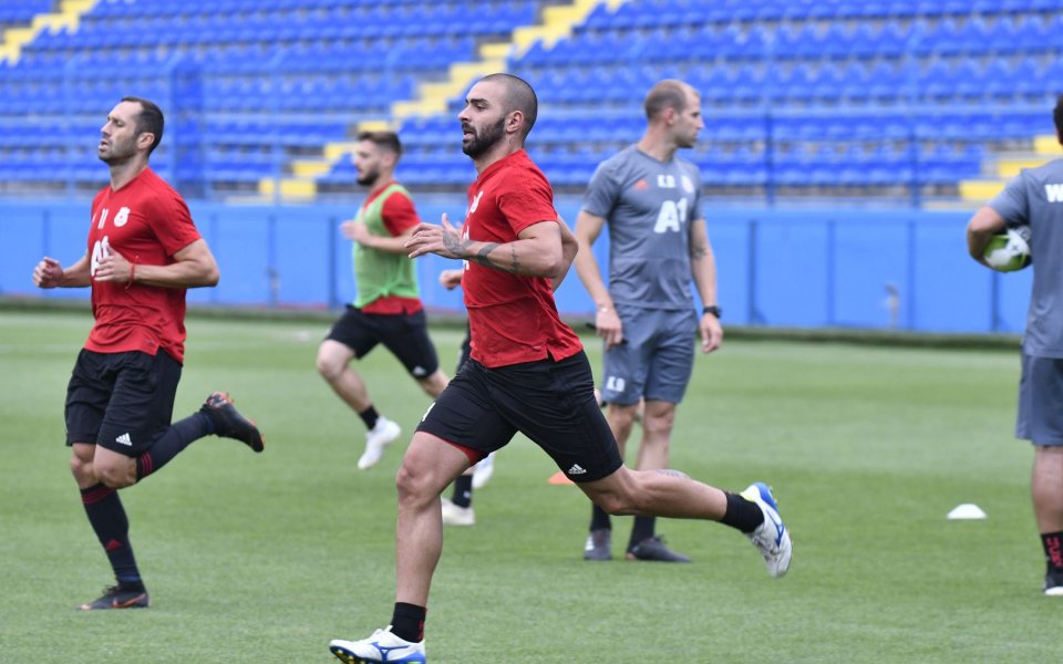 ЦСКА проведе своето официално занимание преди реванша срещу Титоград в