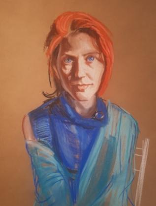Част от портретите по снимка от изложбата "Лято 2019" на Ния Пушкарова в галерия "Сердика".
