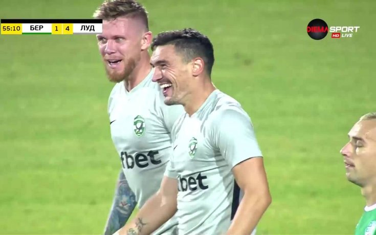 Кешеру заши четвърти гол на Берое, Недялков с акция през центъра