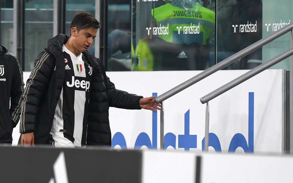 Нападателят на Ювентус Пауло Дибала почти сигурно няма да осъществи