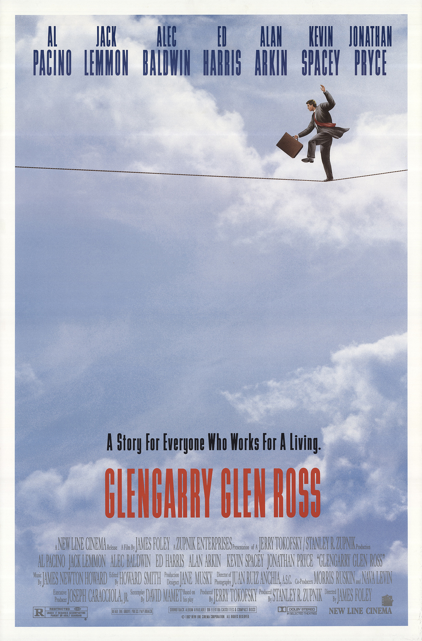 <p>Glengarry Glen Ross &ndash; 1992; Режисьор: Джеймс Фоули; Сценарист: Дейвид Мамет; Участват: Ал Пачино, Алек Болдуин, Джак Лемъ</p>