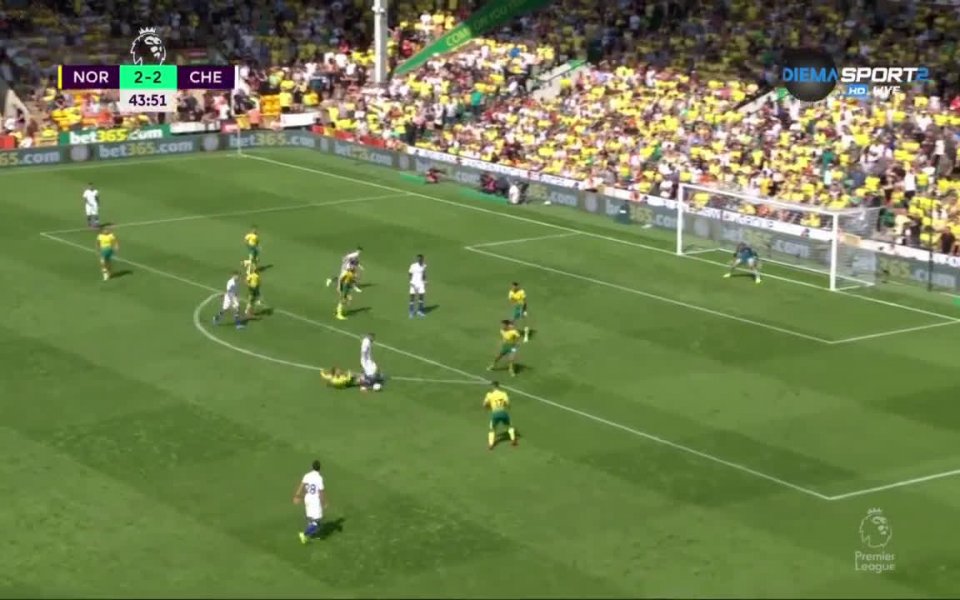 Отборът на Челси победи с 3:2 Норич в голов трилър
