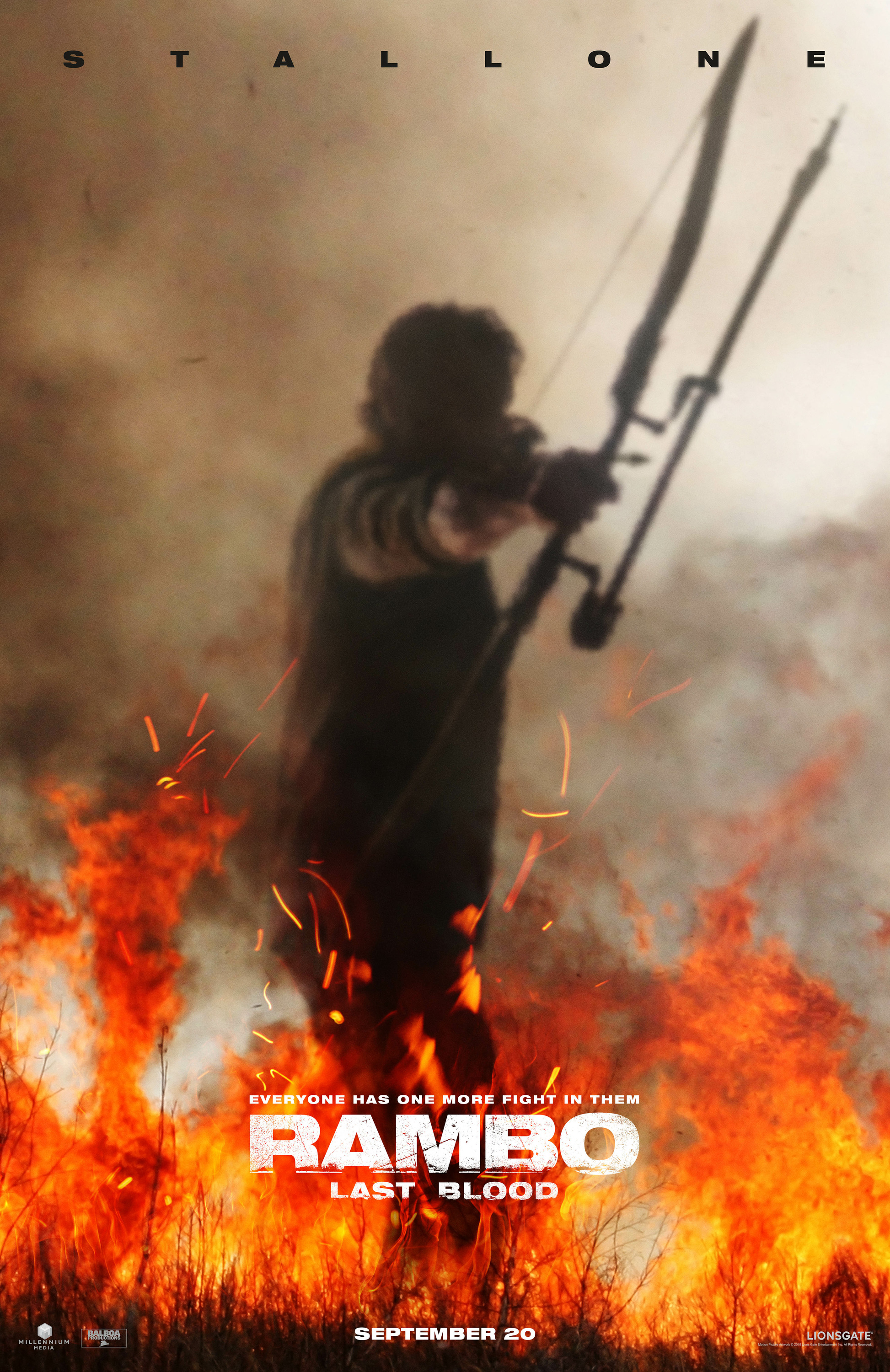 <p>2. Rambo: Last Blood / &bdquo;Рамбо: Последна кръв&ldquo; &ndash; Режисьор: Ейдриън Грюнбърг; Участват: Силвестър Сталоун, Пас Вега, Серхио Перис-Менчета; Премиерна дата: 20.09.2019.</p>