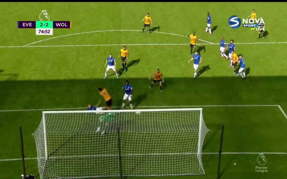 Тимът на Уулвърхемптън отново изравни при визитата си на Евертън.