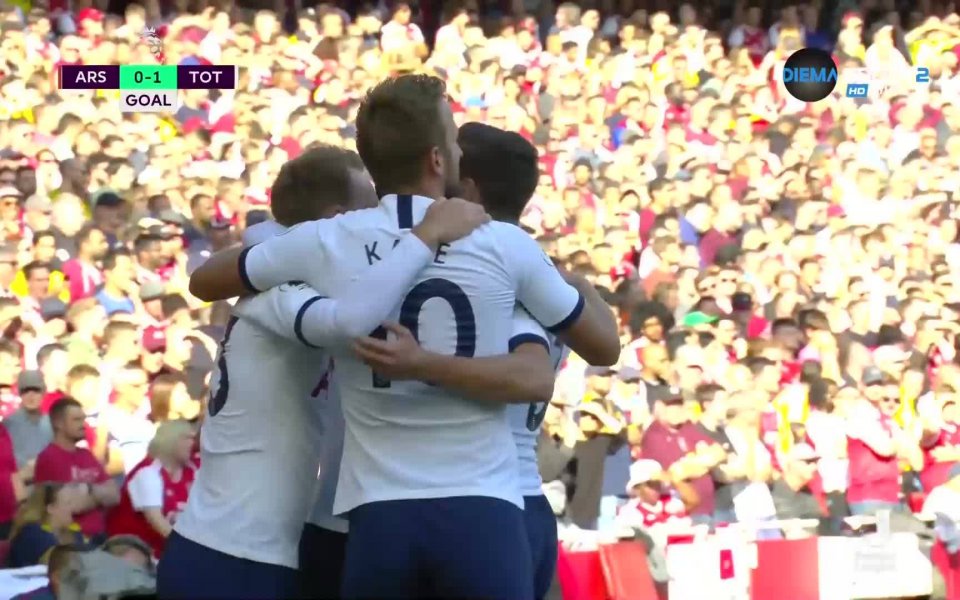 Тимът на Тотнъм Хотспър поведе в дербито на Северен Лондон