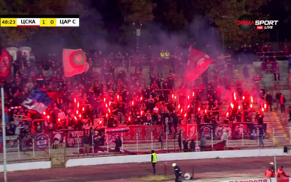 ЦСКА излезе напред в резултата веднага след подновяването на играта.