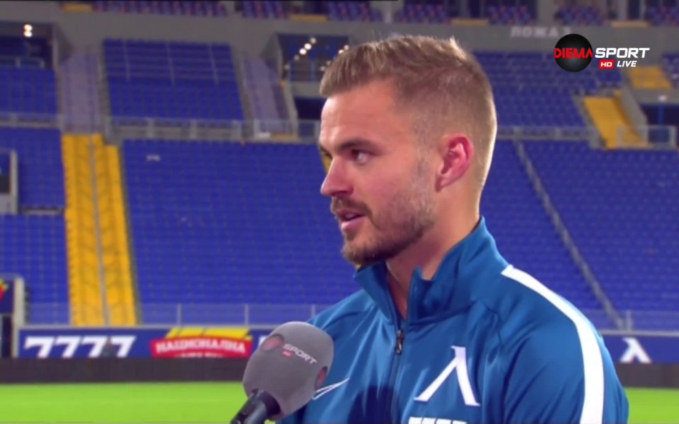 Защитникът Холмайр Ейолфсон бе избран за Играч на мача Левски