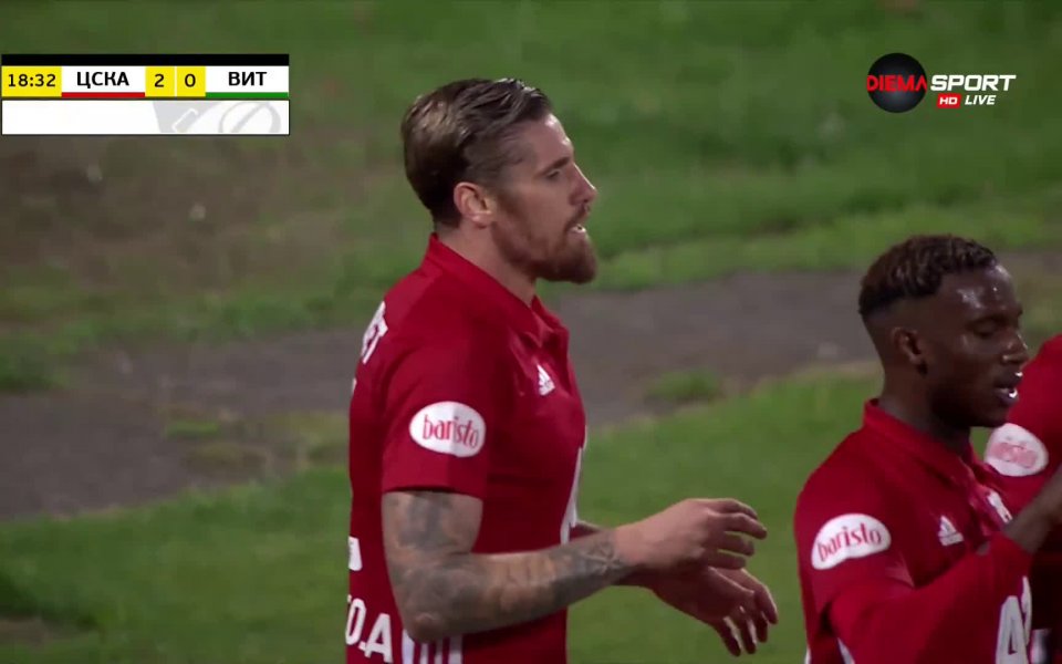 В 19-а минута ЦСКА вече има два гола преднина, след