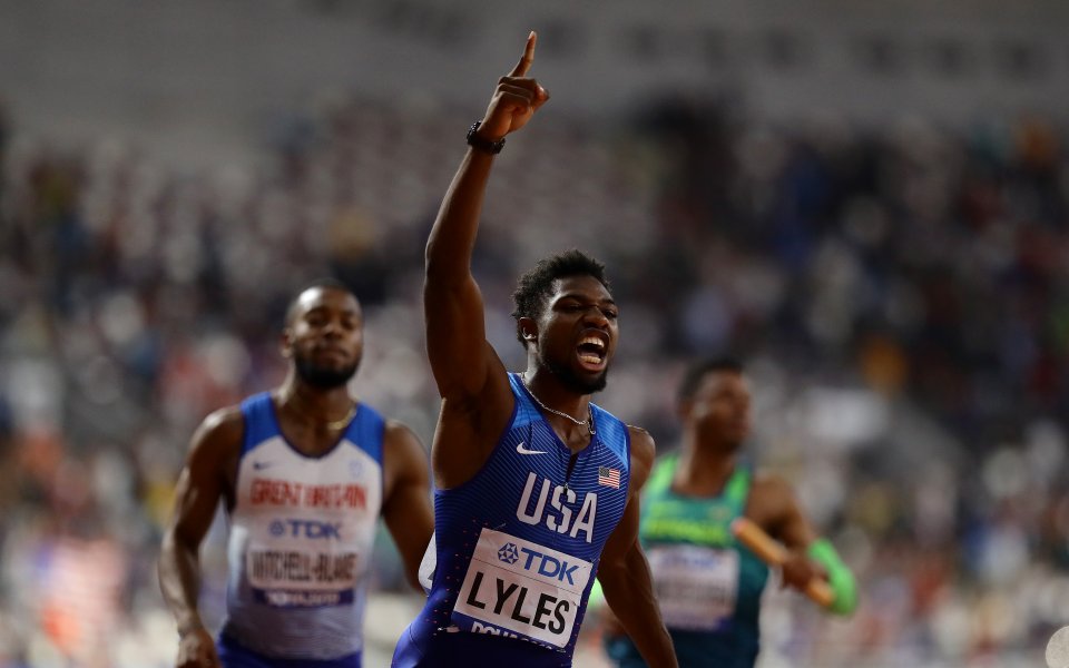 САЩ триумфира на 4 по 100 метра на Световното в Доха