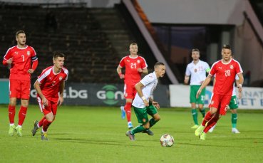 Младежкият национален отбор на България играе срещу Сърбия в трети