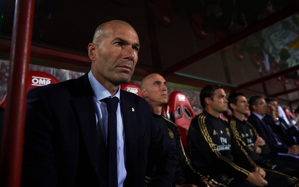 Наставникът на Реал Мадрид Зинедин Зидан опита да запази спокойствие