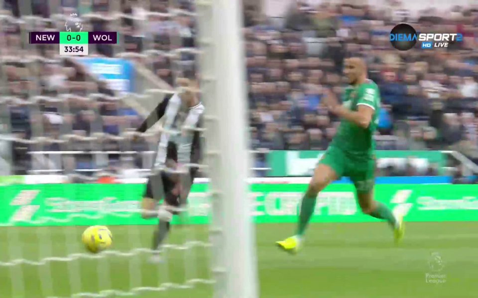 Отборът на Нюкасъл води с 1:0 в домакинството на Уулвърхемптън