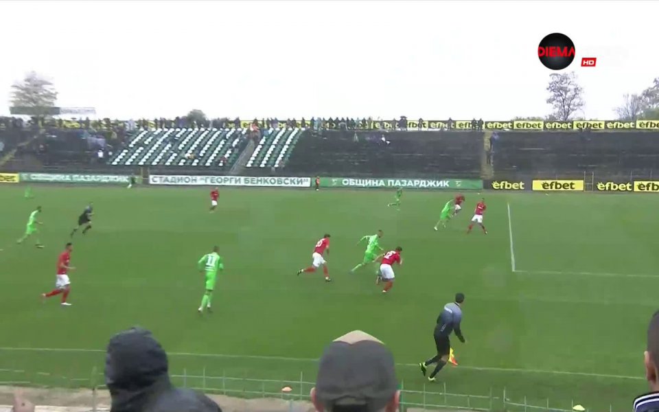 Хебър и ЦСКА играят при резултат 1:1 в двубой от