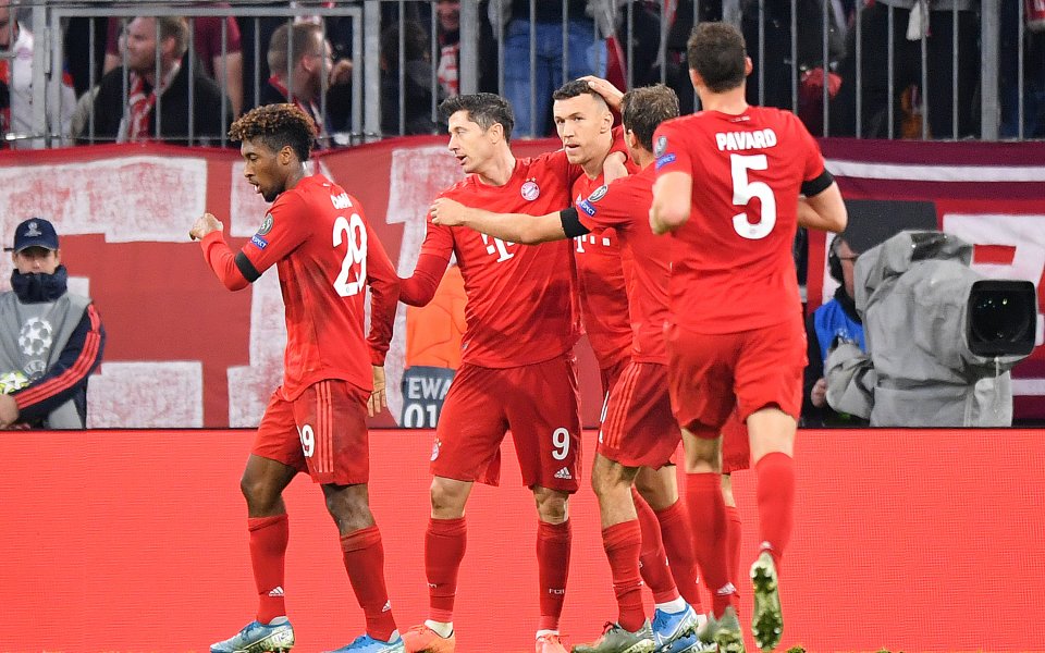 Отборът на Байерн Мюнхен победи с 2:0 Олимпиакос в двубой