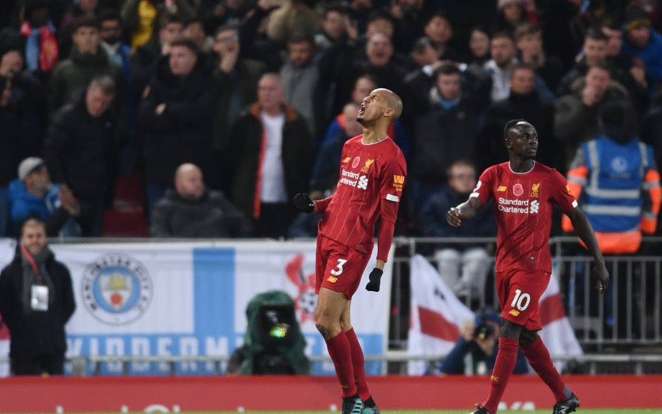 Ливърпул и Манчестър Сити играят при резултат 2:0 в голямото