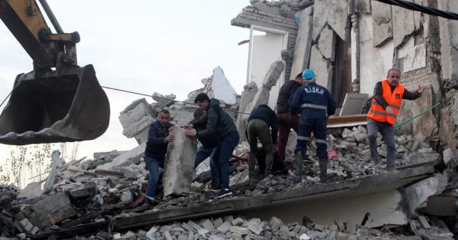 България Мощно земетресение в Албания загинали усетено е и у