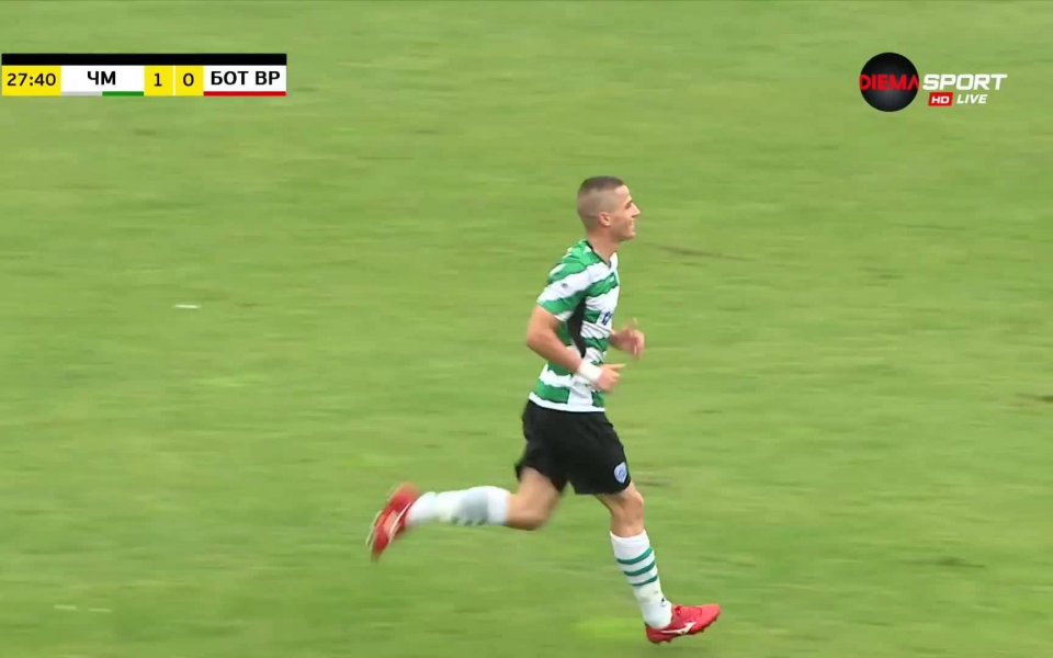 Отборът на Черно море поведе с 1:0 на Ботев Враца