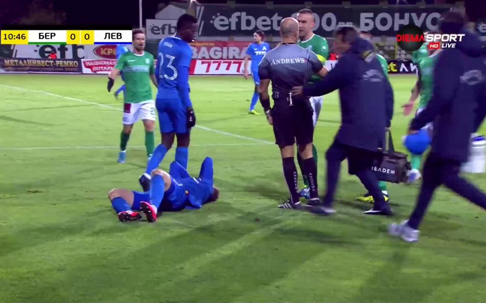 В 11-ата на сблъсъкът между Берое и Левски се получи