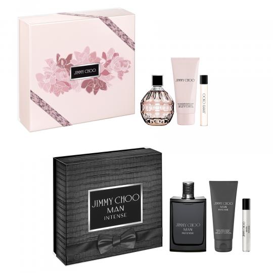 <p><b>Коледен комплект за нея </b><b>Jimmy Choo Signature EDP 100 </b><b>мл + лосион за тяло 100 мл + </b><b>EDP </b><b>7,5 мл</b></p>

<p><b>Коледен комплект за него </b><b>Jimmy Choo Intense EDT 100 </b><b>мл + афтършейв балсам 100 мл + </b><b>EDT 7,</b><b>5 мл</b></p>