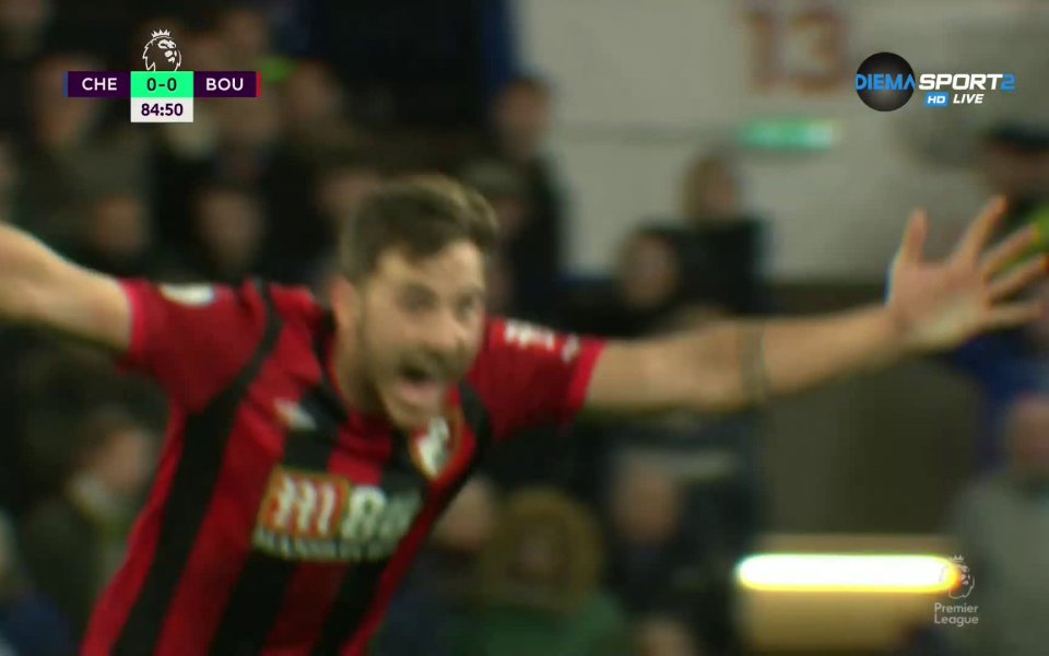 Борнемут хвърли в смут цял "Стамфорд Бридж" в двубоя с