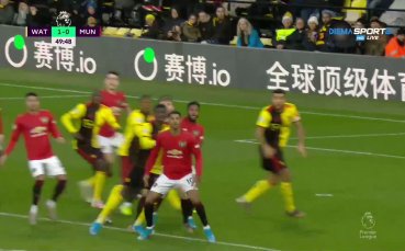 Отборът на Уотфорд води с 1 0 при домакинството на Манчестър