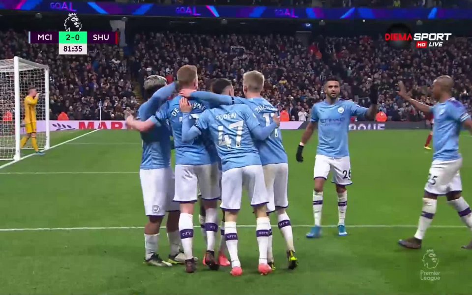 В 82-ата минута Де Бройне реши изхода на мача, след