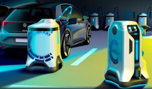 <p>Volkswagen показа R2-D2 на зарядните станции</p>
