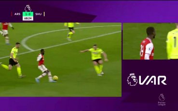 Вижте най интересните моменти от равенството на Арсенал с Шефилд Юнайтед