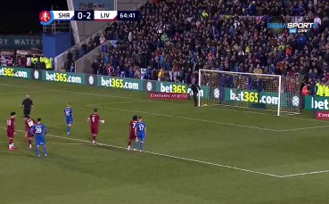 Отборът на Шроузбъри намали преднината на Ливърпул в двубоя между