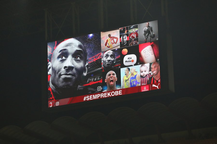 Футболният Милан с голяма почит за легендарния Коби Брайънт1