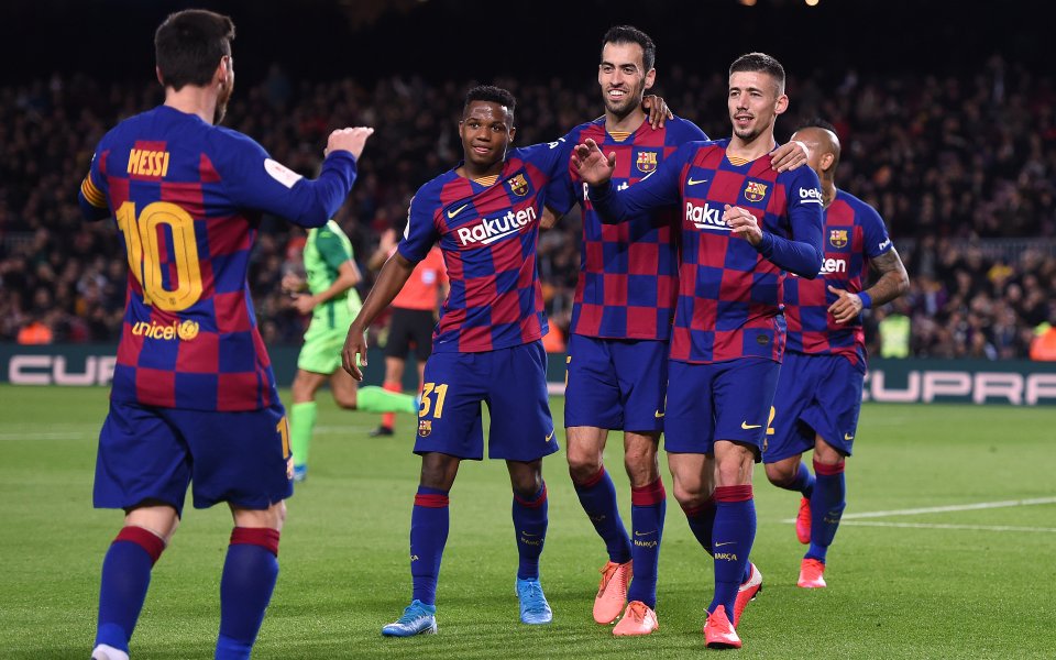 Тимовете на Барселона и Леганес играят при резултат 2:0 в