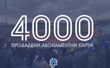 Левски продаде 4 хиляди абонаментни карти, постави си нова цел