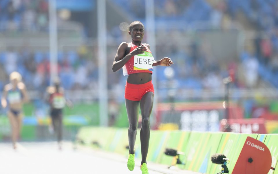Олимпийската шампионка на 3000 метра стипълчейз Рут Джебет от Бахрейн