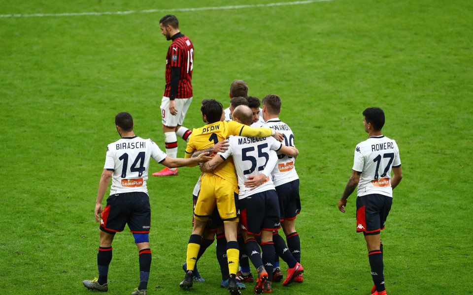 Отборът на Милан записа шокираща домакинска загуба от борещия се