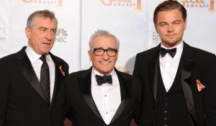 Робърт Де Ниро, Мартин Скорсезе и Леонардо Ди Каприо