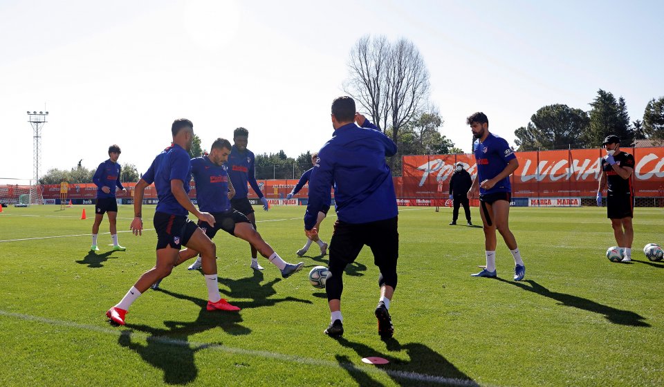 Тренировка на Атлетико Мадрид1