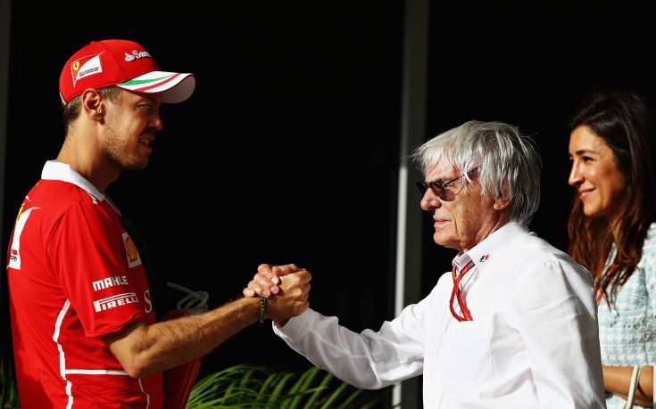 Бърни Екълстоун дал съвет на Себастиан Фетел за бъдещето му