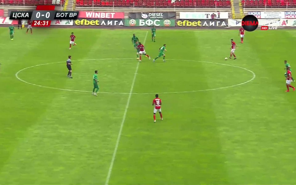 От клуба на ЦСКА се бяха постарали &bdquo;атмосфера&rdquo; на &bdquo;Българска