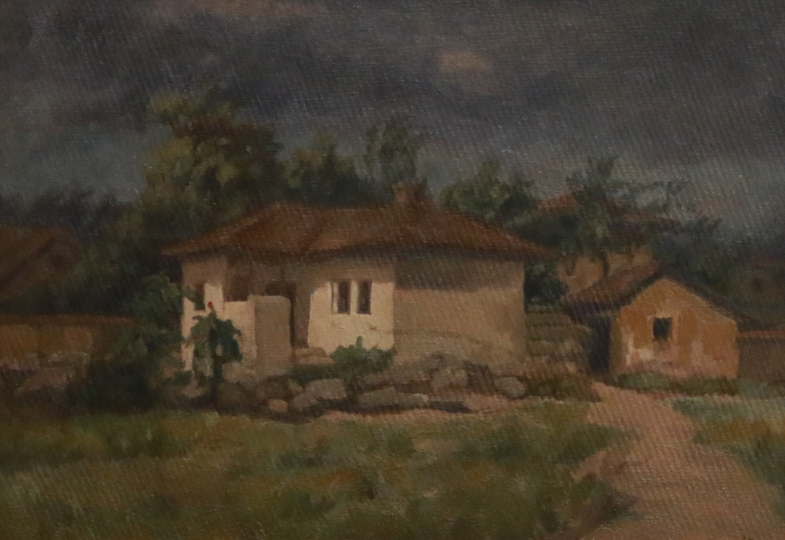 <p>Пейзаж с къщи</p>