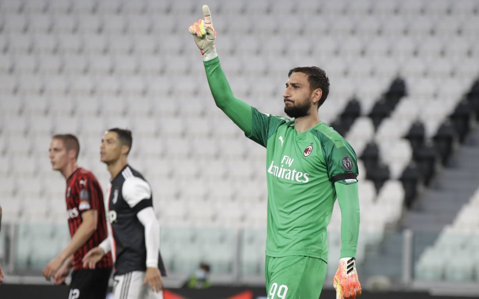 Вратарят на Милан Джанлуиджи Донарума е готов да остане на