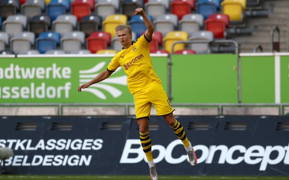 Головата машина Ерлинг Халанд донесе трите точки на Борусия Дортмунд
