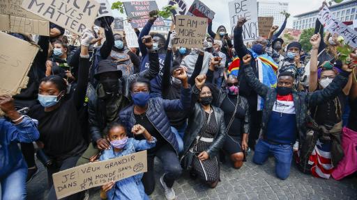  Протест против расизма в Белгия 