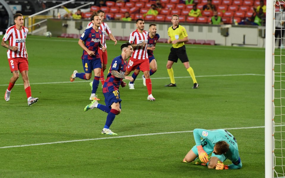 Барселона и Атлетико Мадрид завършиха 2:2 на "Камп Ноу" в