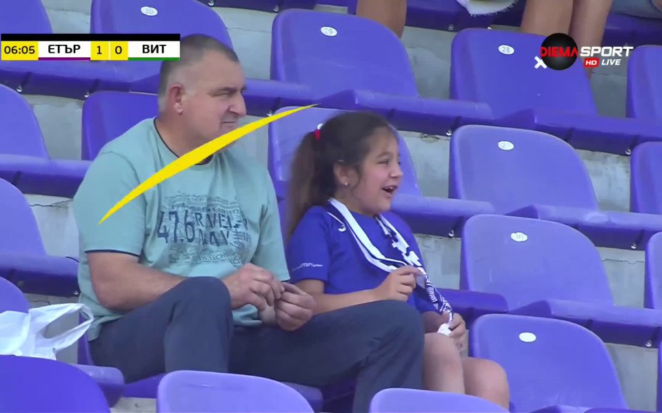 Етър победи с минималното 1:0 гостуващия Витоша Бистрица. Единственото попадение