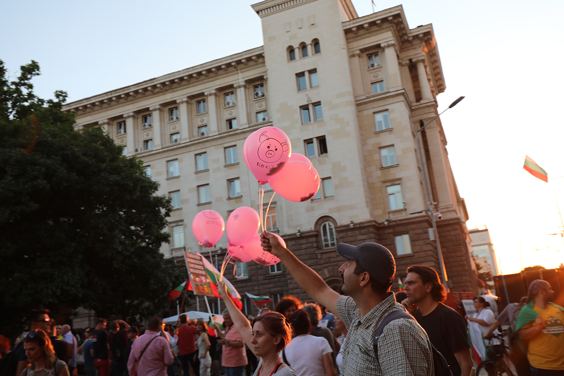 <p>22-и ден на антиправителствени протести</p>