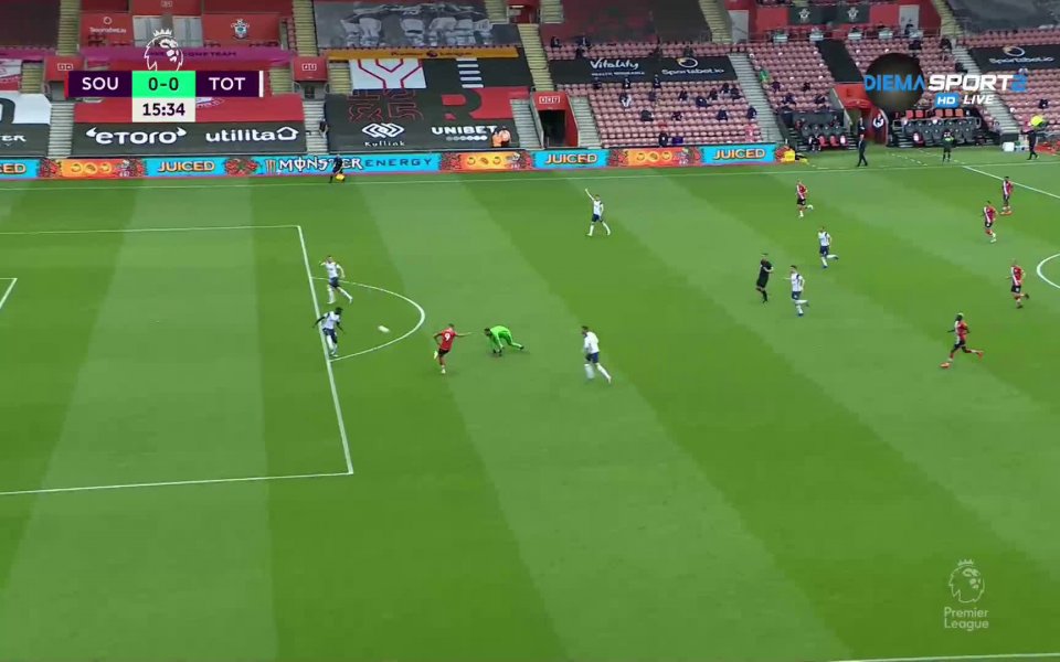 Десет минути по-късно Дани Ингс вкара на Тотнъм, но и