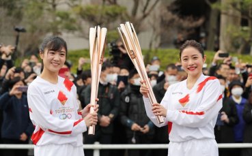 Щафетата с олимпийския огън преди 32 те Летни олимпийски игри в