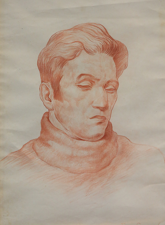 <p>Борис Георгиев, Портрет на поета Теодор Траянов</p>