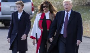 Барън, Мелания и Доналд Тръмп