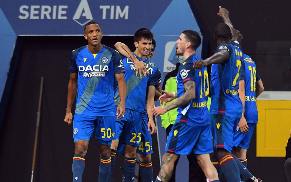 Удинезе постигна първа победа за сезона в калчото след успех